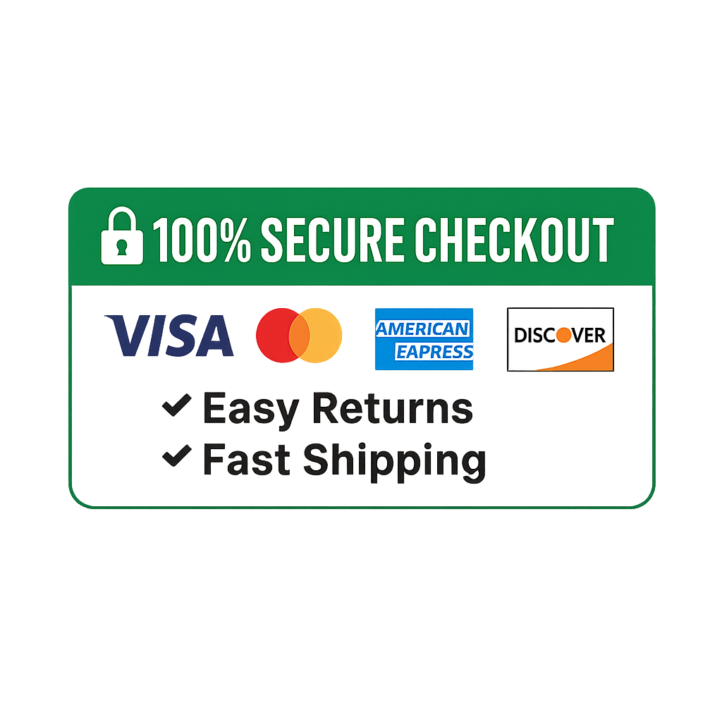 Secure checkout & payment icons
